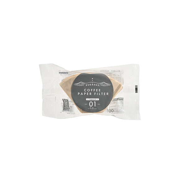 Hario Pegasus Filter Papers - Size 01 - Brown (100-Pack)
