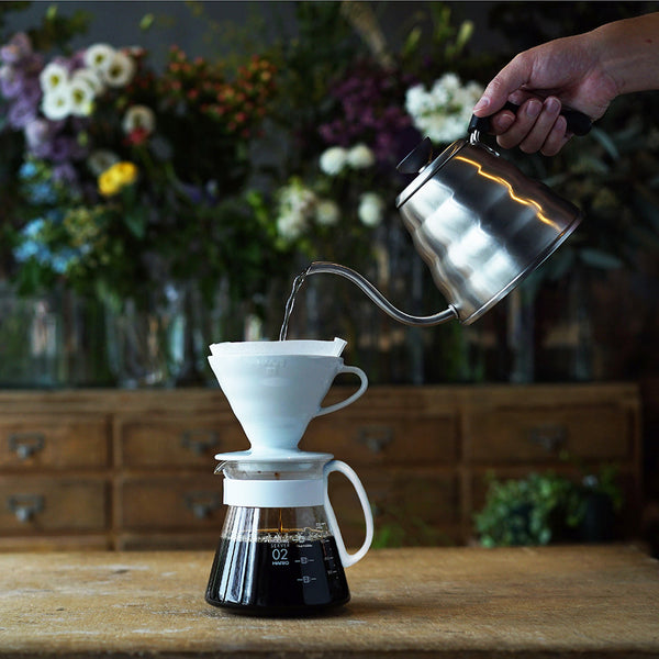 Hario V60 Ceramic Coffee Maker Kit Size 02 (White)
