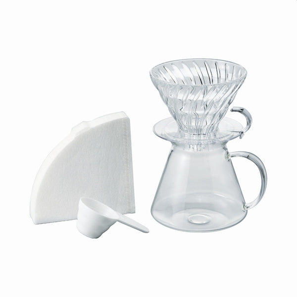 Hario Skerton Plus and Simply Hario V60 Glass Brewing Kit